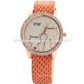 Vogue cartoon photos diamond dial girl latest hand watch